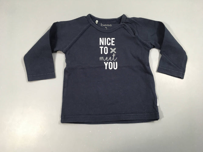 T-shirt m.l bleu foncé Nice, moins cher chez Petit Kiwi