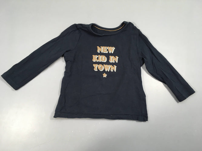 T-shirt m.l bleu foncé Kid, moins cher chez Petit Kiwi