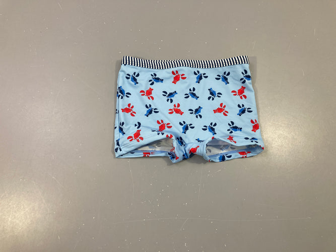 Maillot boxer bleu Homards, moins cher chez Petit Kiwi