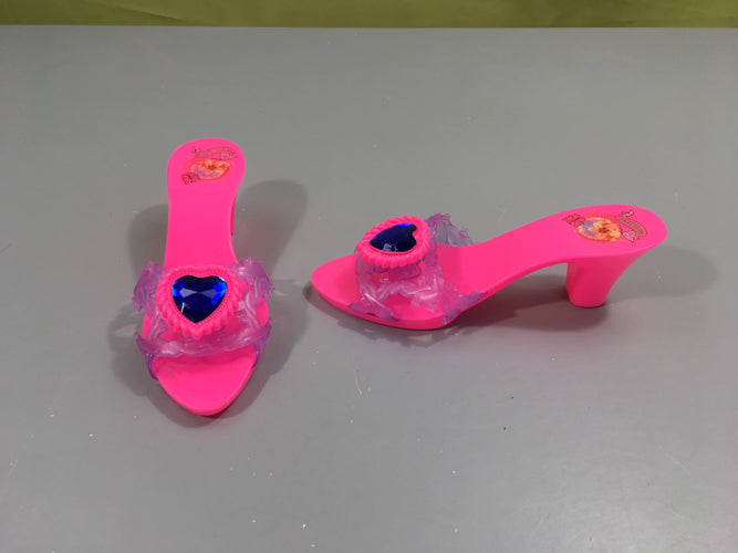 Sandales à talons rose princesse, moins cher chez Petit Kiwi