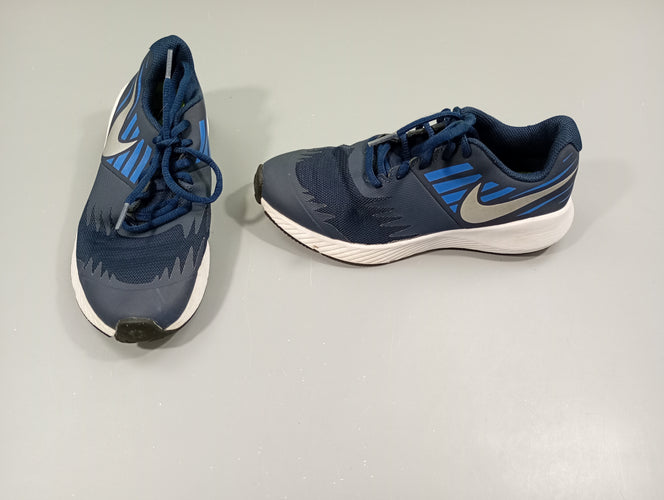 Basket bleu marine /blanche  "Nike"-36, moins cher chez Petit Kiwi