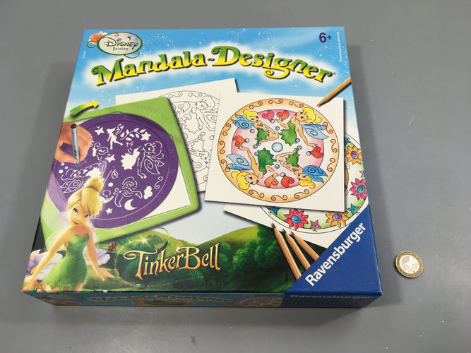 Mandala designer Fée clochette, +6a, moins cher chez Petit Kiwi