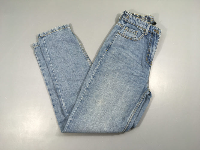 Jeans mom taille élastique, moins cher chez Petit Kiwi