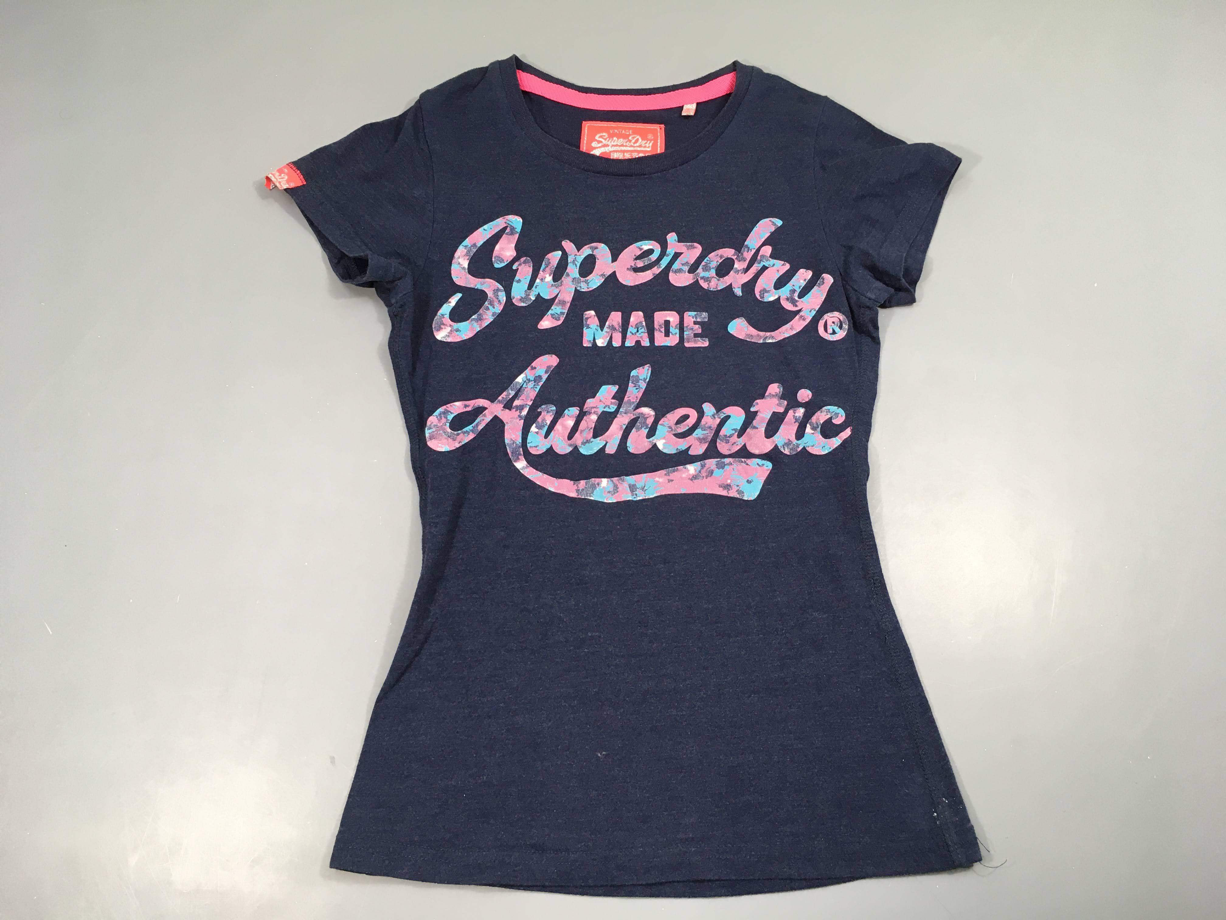 T-shirt m.c bleu foncé Super Dr.y