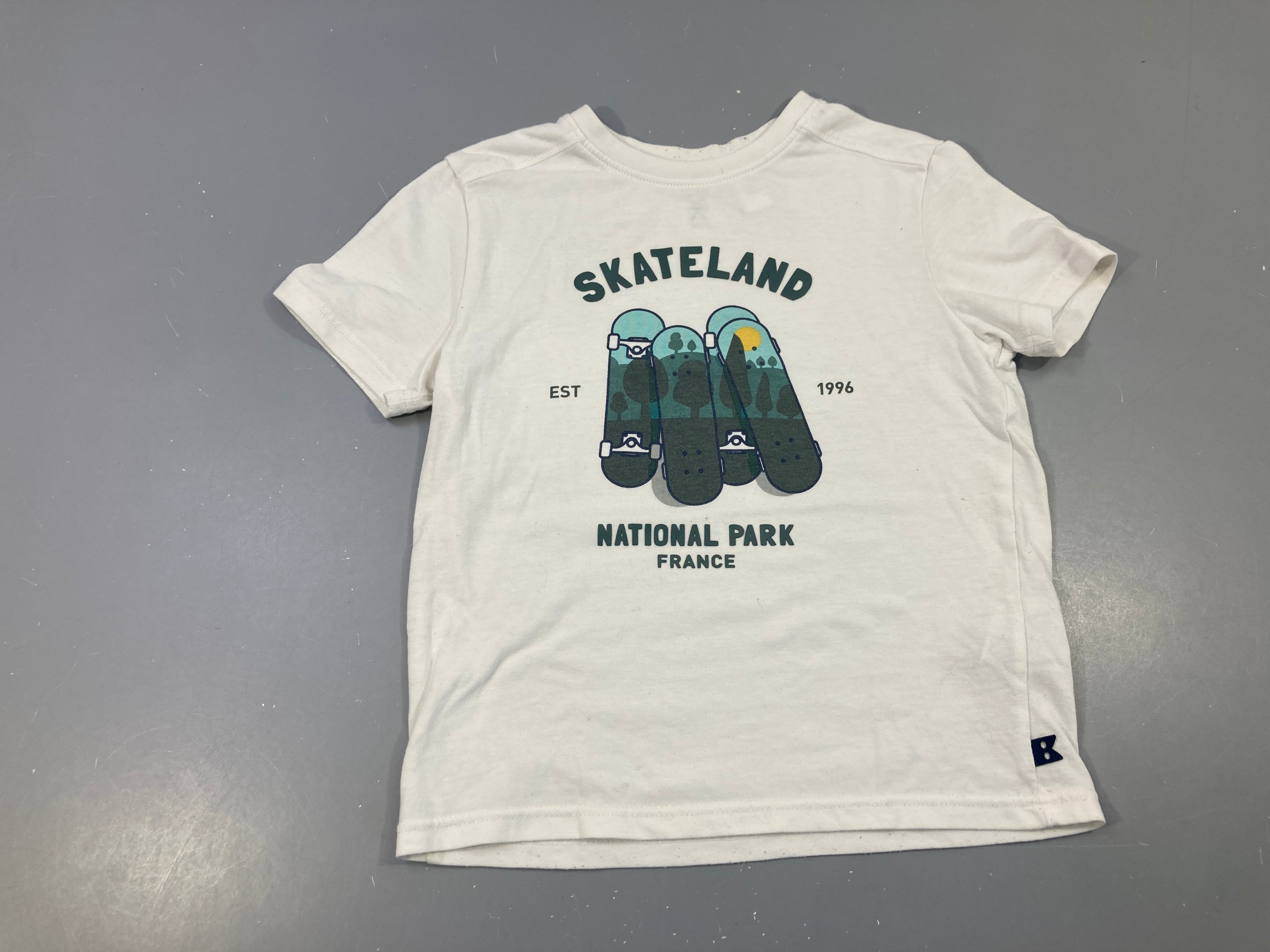 T-shirt m.c blanc Skateland
