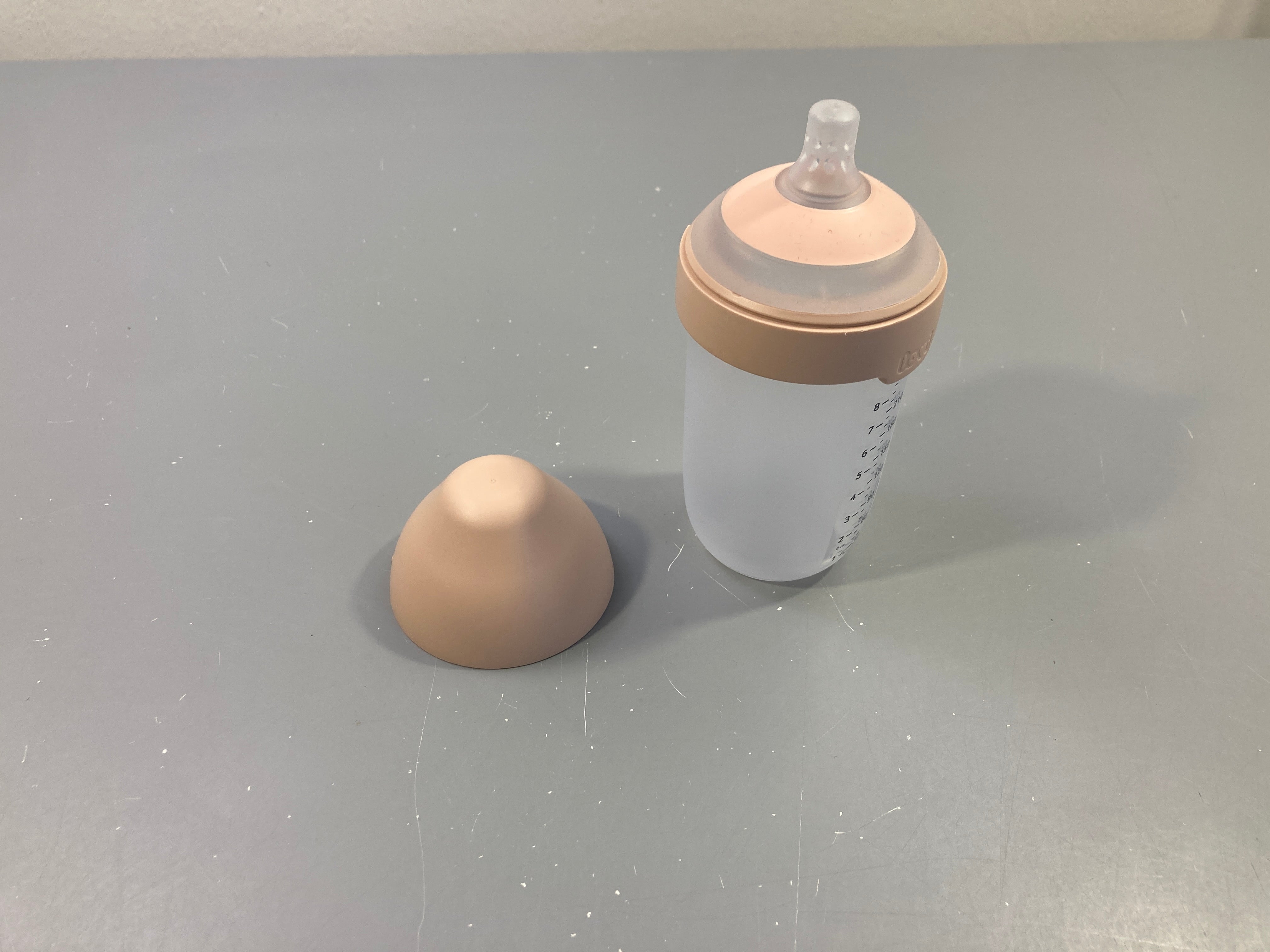 Biberon plastique rose poudré Difrax Lovi 250ml