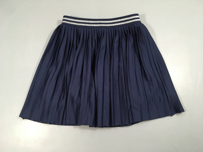 Jupe bleu foncé plissée, moins cher chez Petit Kiwi