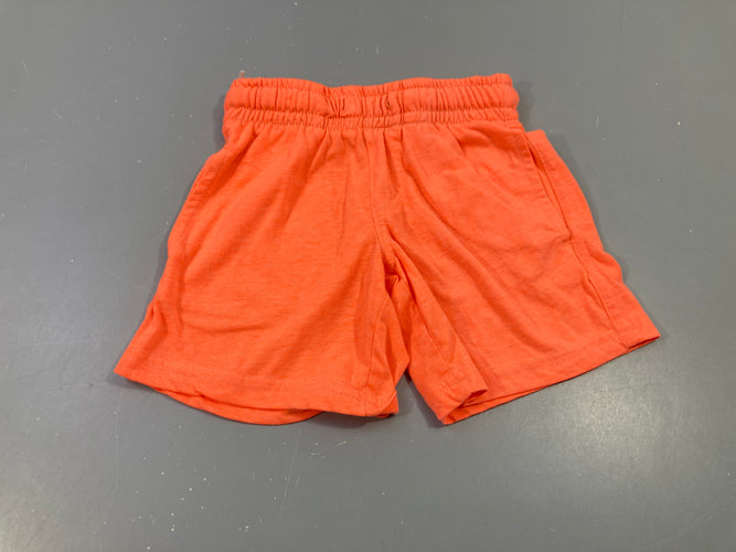 Short jersey orange fluo, moins cher chez Petit Kiwi