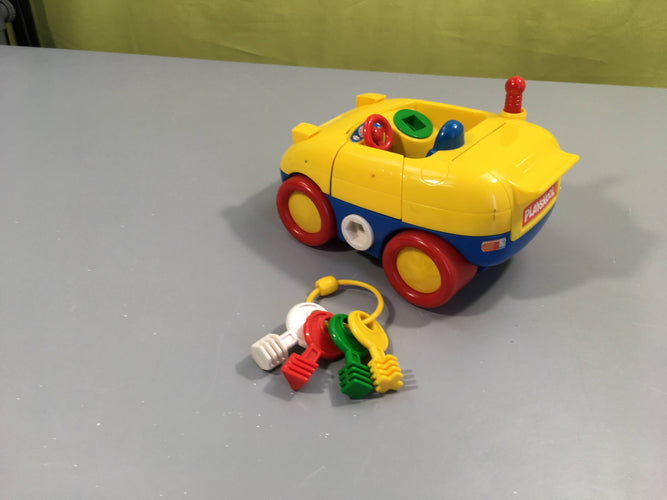 Vintage Playskool fun key buggy, sans personnage, moins cher chez Petit Kiwi