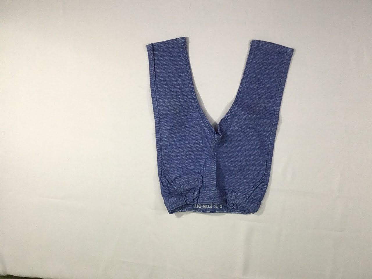 Pantalon chino bleu chiné