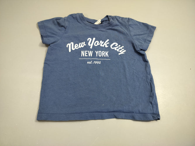 T-shirt m.c bleu "New York City", moins cher chez Petit Kiwi