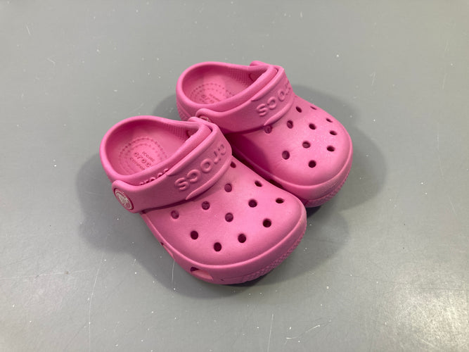 Crocs rose vif, 22-23, moins cher chez Petit Kiwi