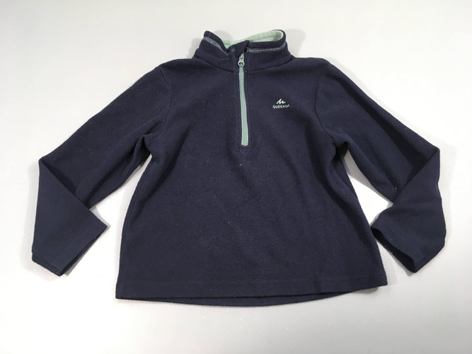 Polar bleu foncé col zippé, moins cher chez Petit Kiwi