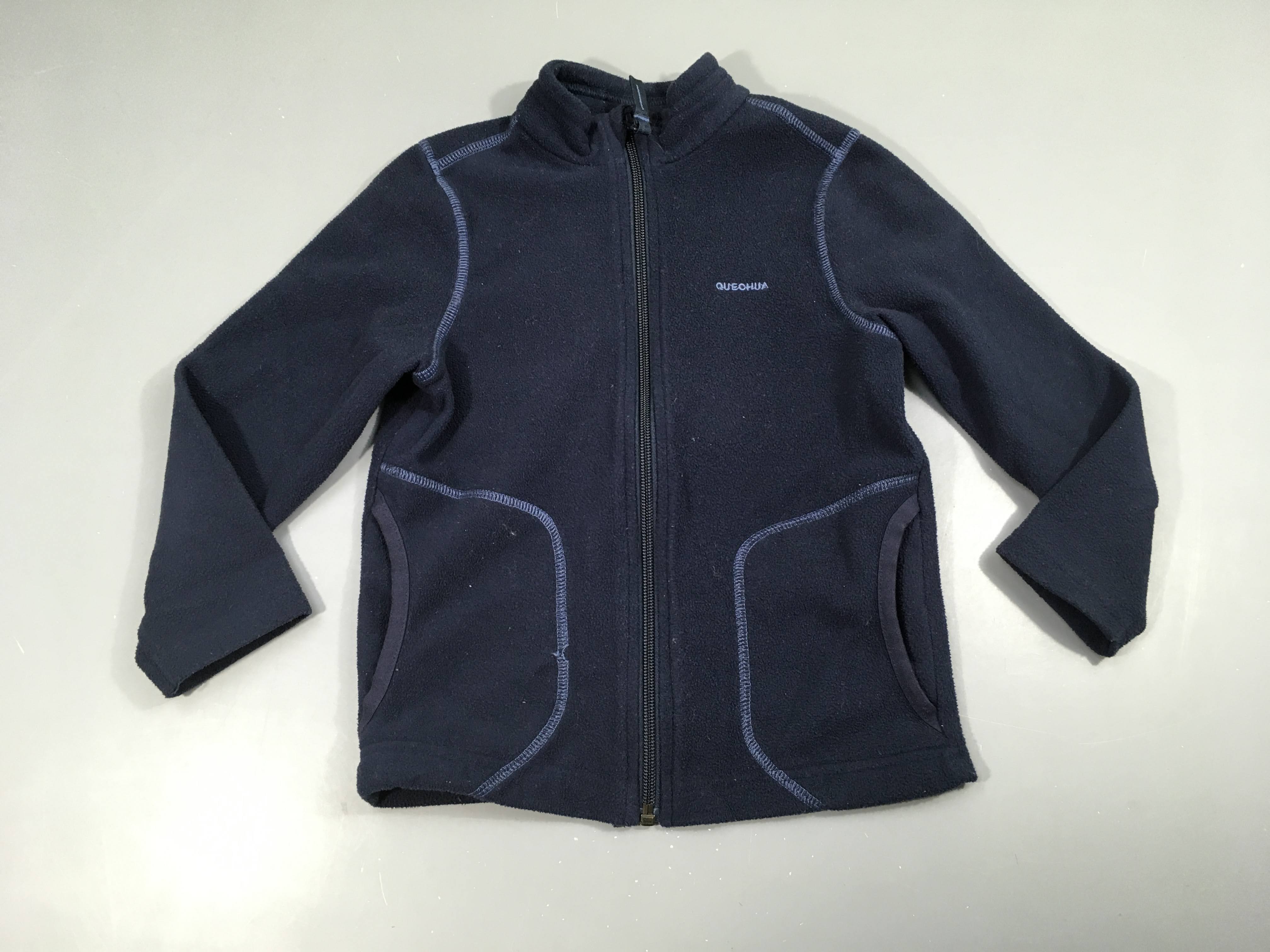 Polar zippé bleu foncé