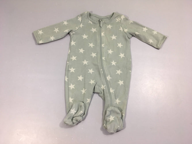 Pyjama jersey eucalyptus étoiles, moins cher chez Petit Kiwi