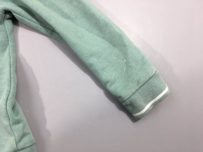 Sweat zippé à capuche menthe Good Game-Taché manche, moins cher chez Petit Kiwi
