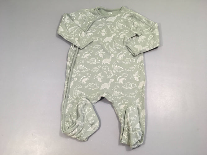 Pyjama jersey eucalyptus Dinos, moins cher chez Petit Kiwi