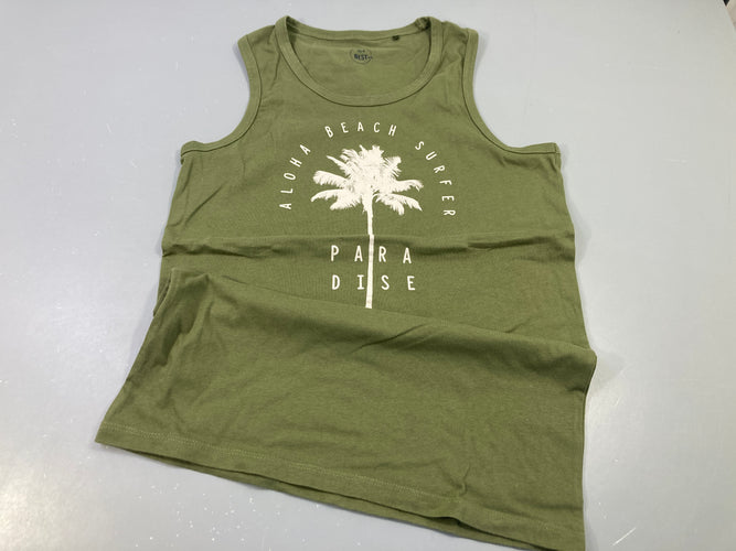 T-shirt s.m kaki, aloha beach surfer, moins cher chez Petit Kiwi