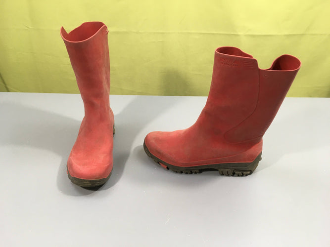 Bottes de puie rouge, Solognac, tachées, 33-34, moins cher chez Petit Kiwi