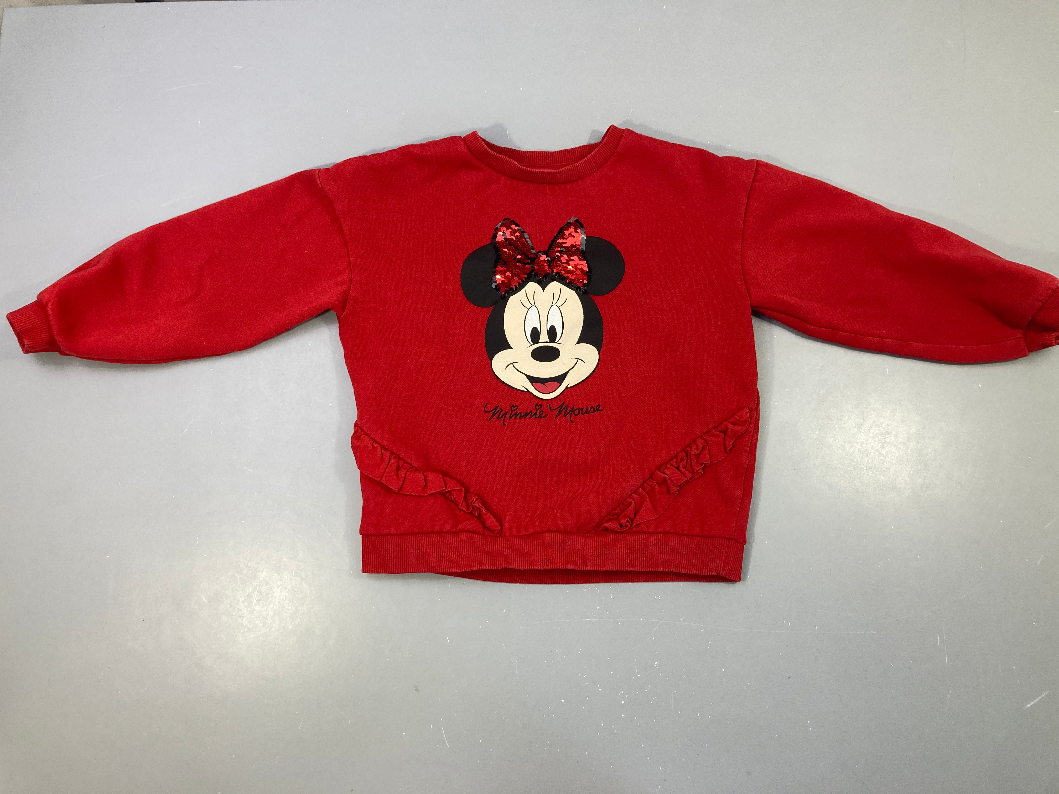 Sweat rouge Minnie sequins