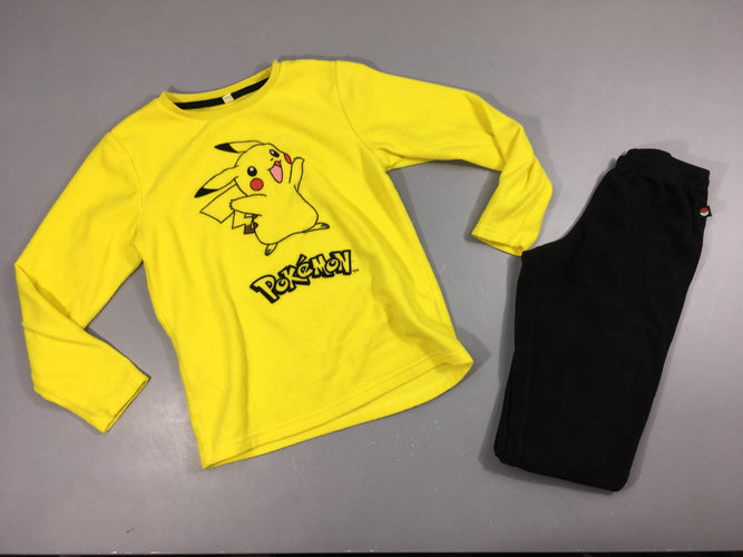 Pyjama 2 pcs polar jaune Pikachu, moins cher chez Petit Kiwi