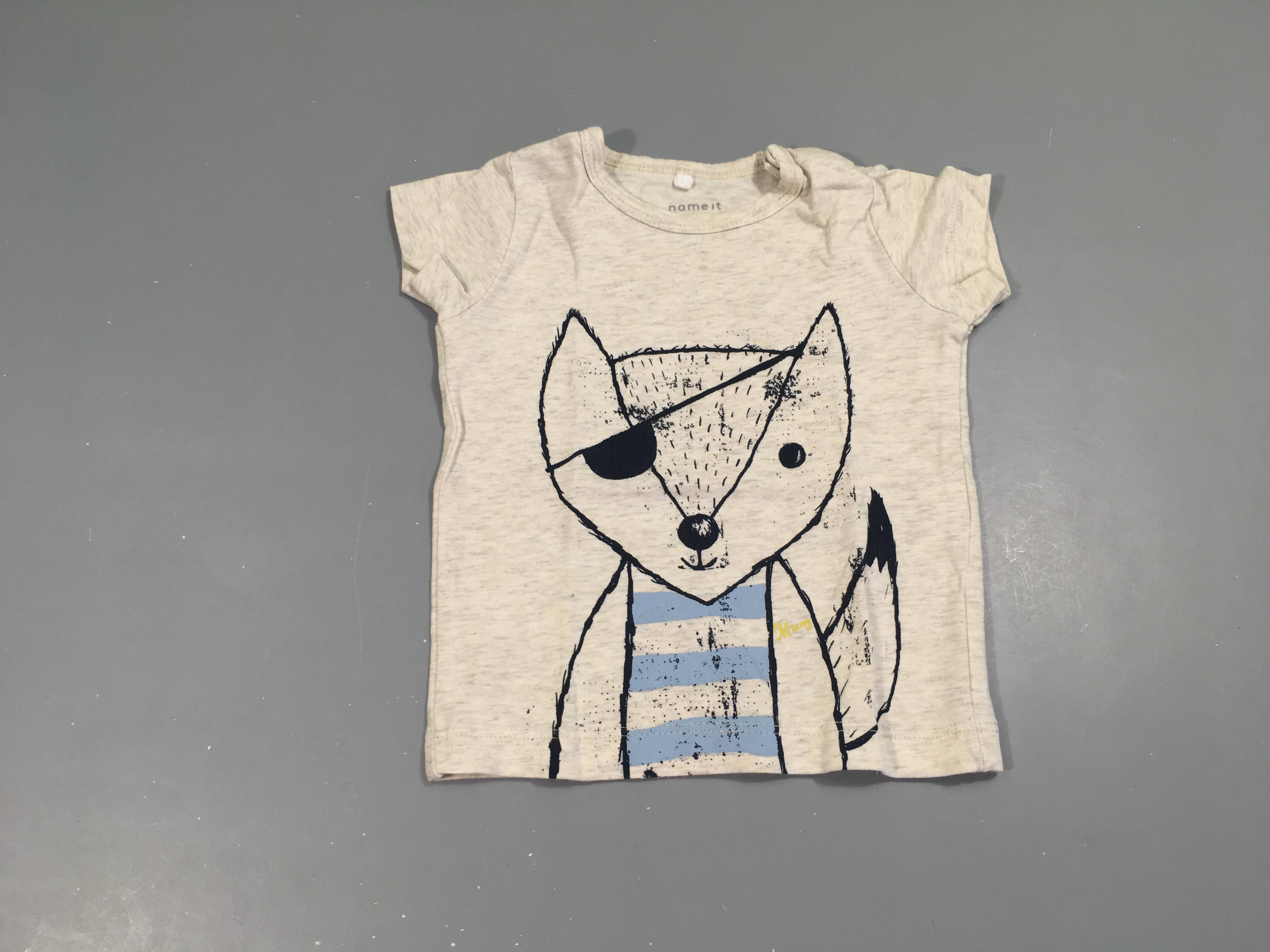 T-shirt m.c gris chiné pirate