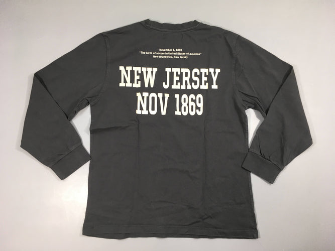 T-shirt m.l gris foncé new jersey, moins cher chez Petit Kiwi