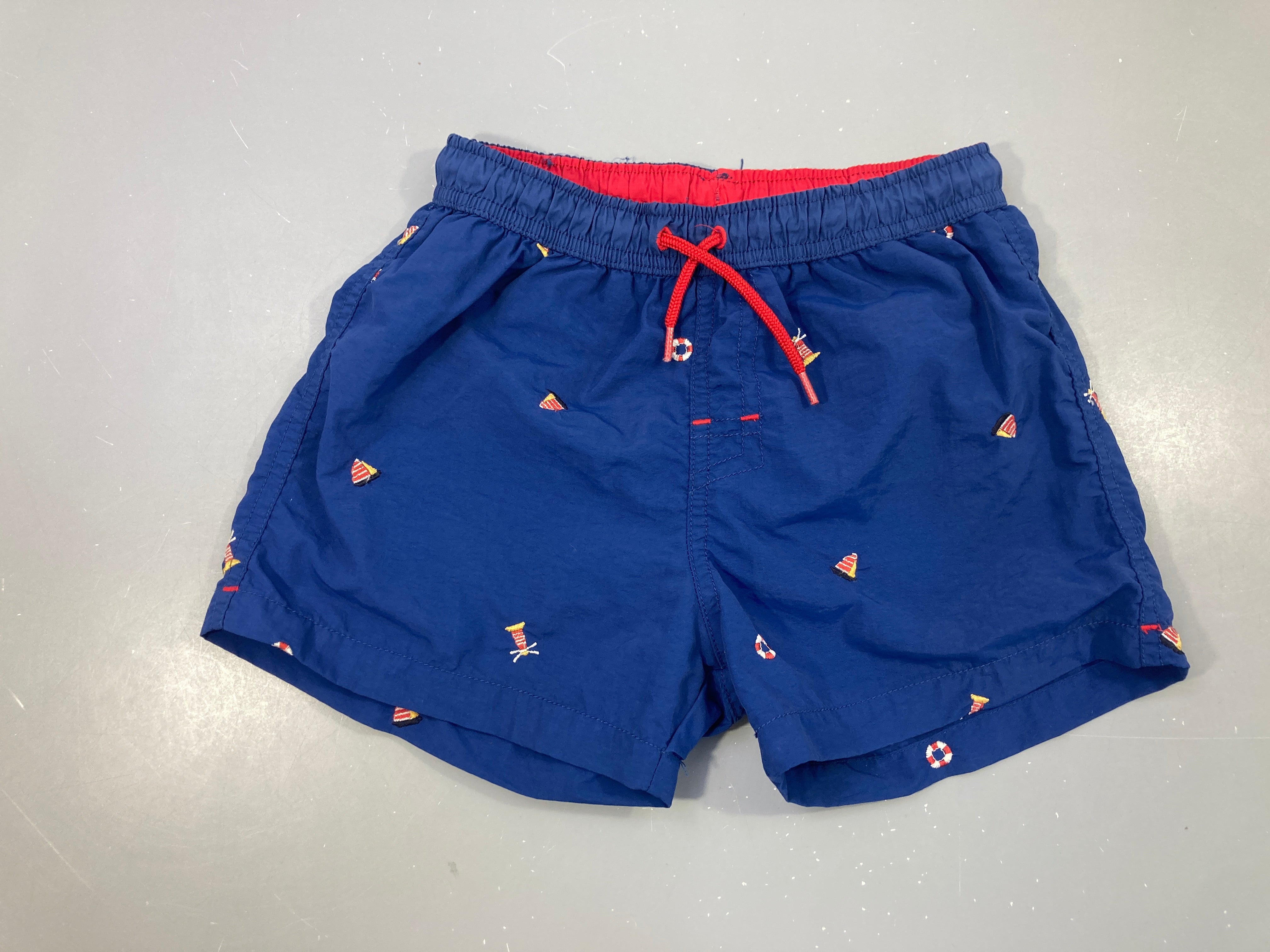 Maillot short bleu voiliers