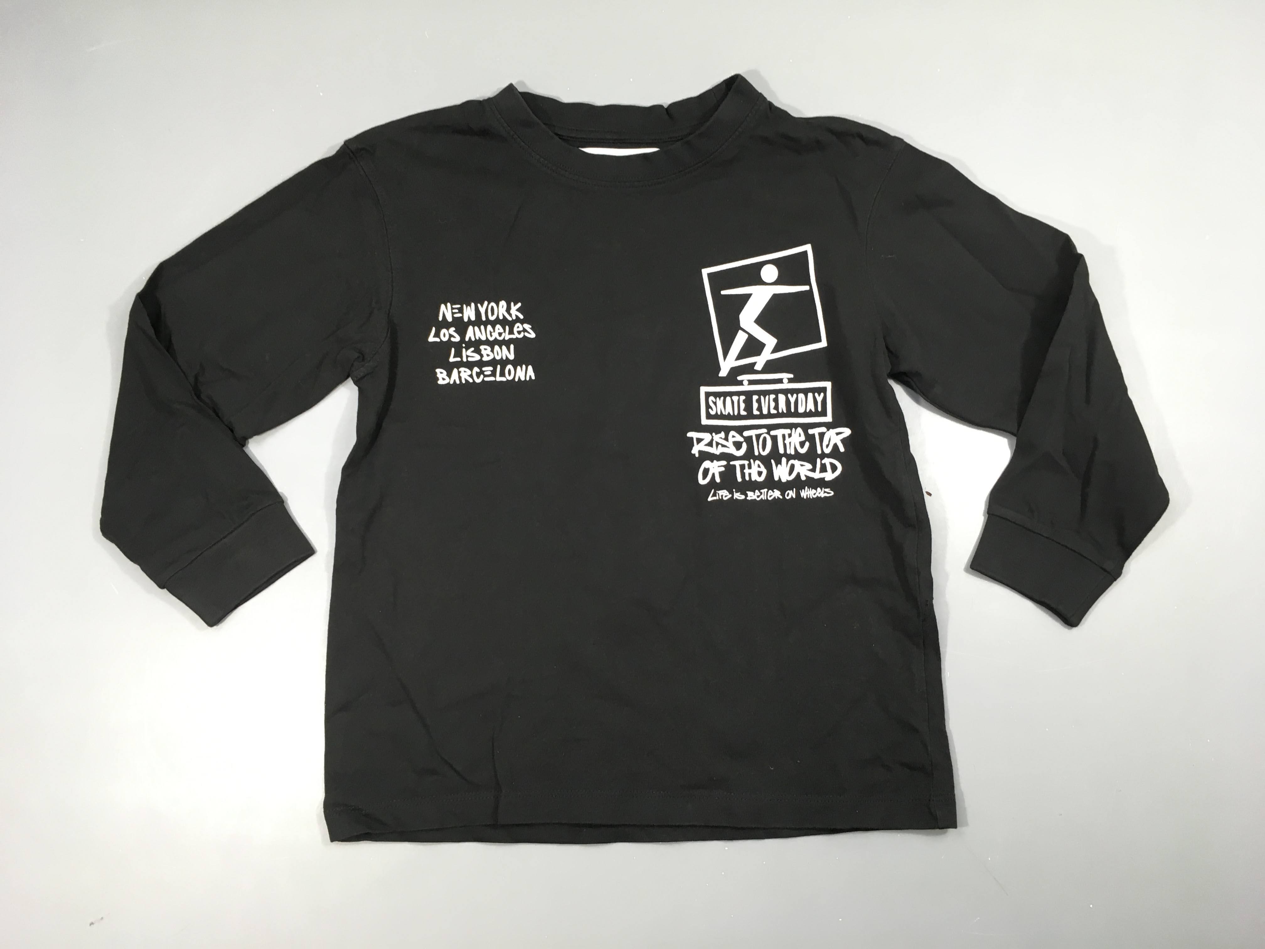 T-shirt m.l noir skate new york