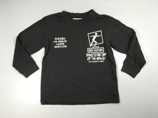 T-shirt m.l noir skate new york, moins cher chez Petit Kiwi