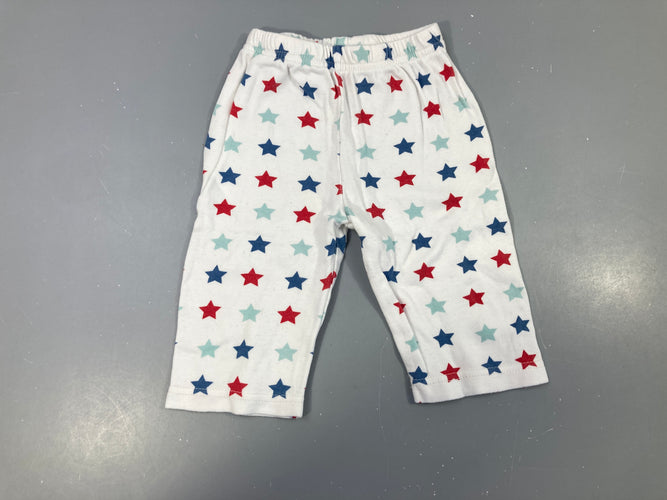 Pantalon jersey blanc étoiles Bouloché, moins cher chez Petit Kiwi