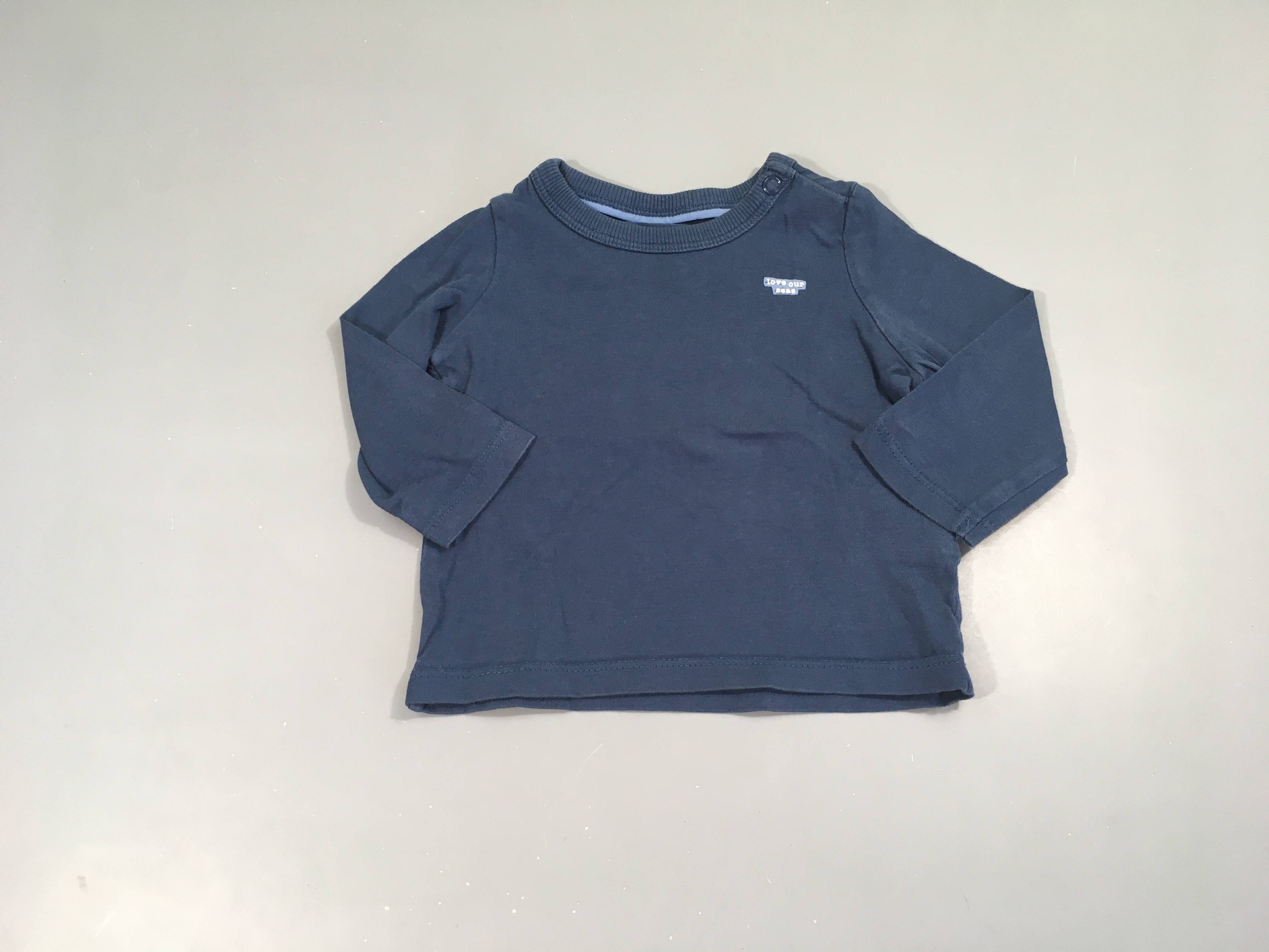 T-shirt m.l bleu Love our seas