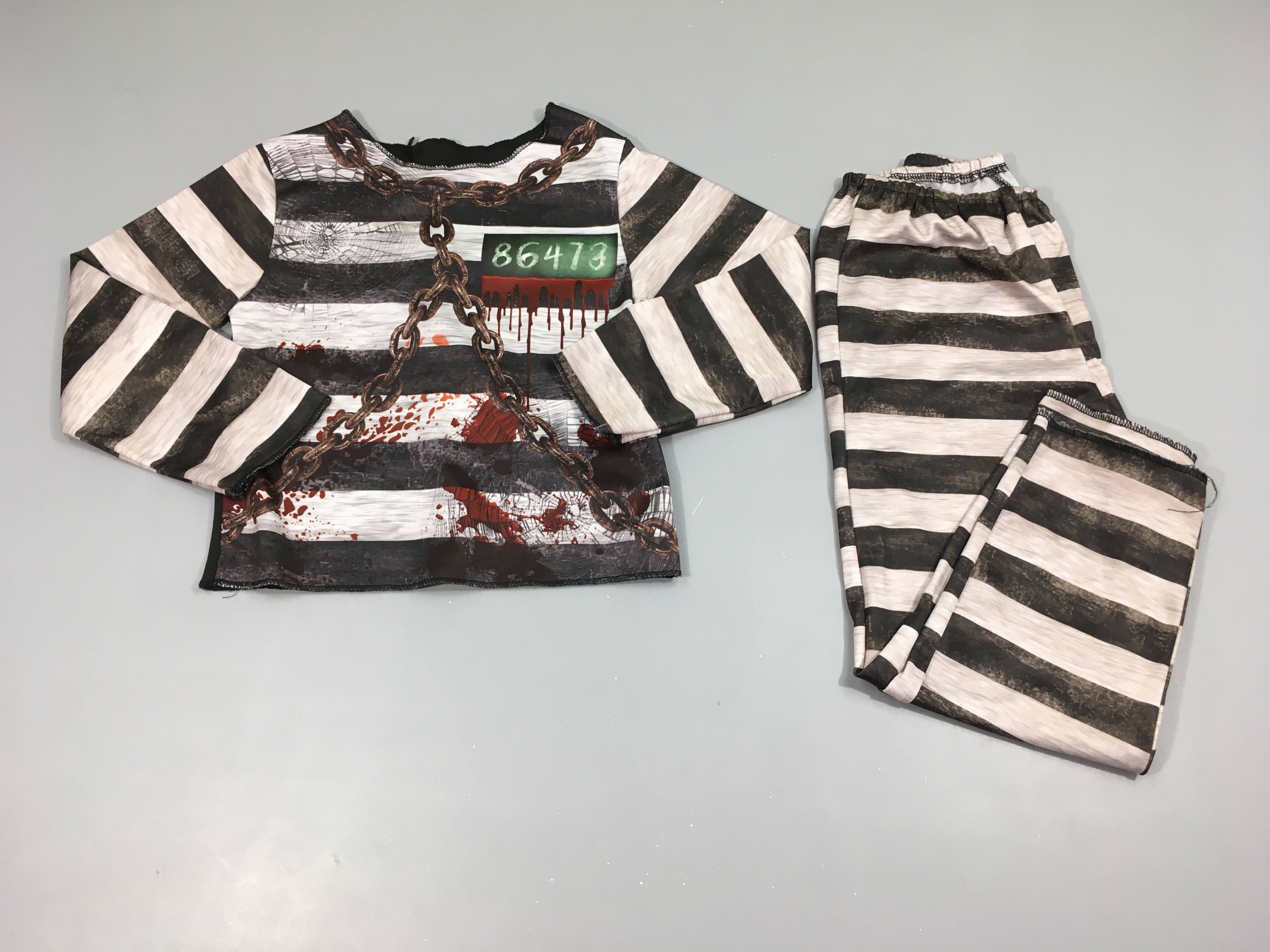 Déguisement prisonnier ensanglanté