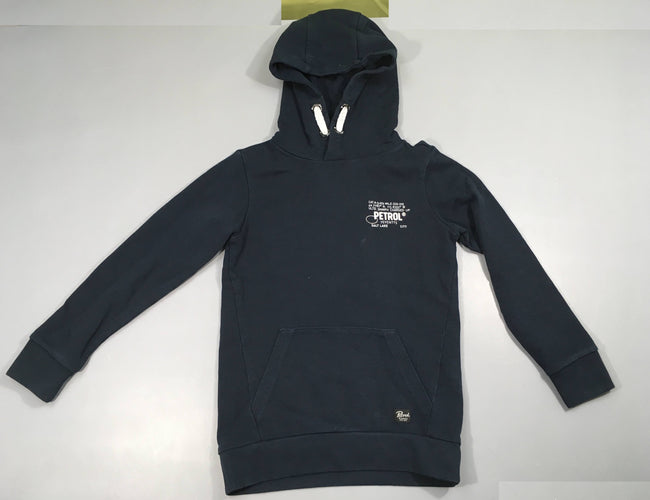 Sweat bleu foncé Petrol à capuche, moins cher chez Petit Kiwi