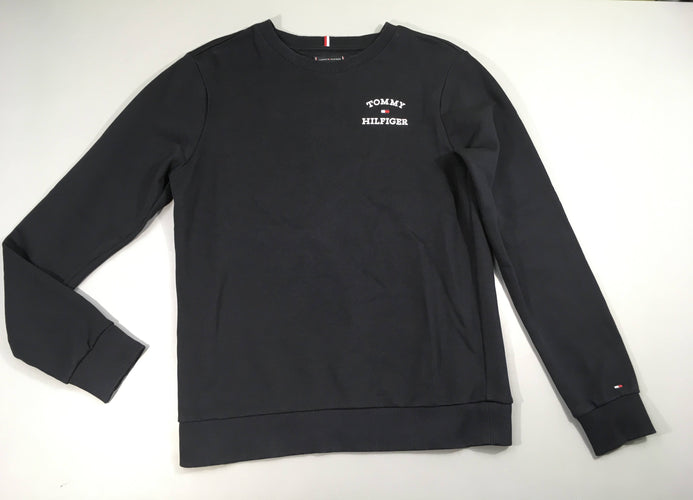 Sweat bleu foncé Tommy Hilfiger, moins cher chez Petit Kiwi