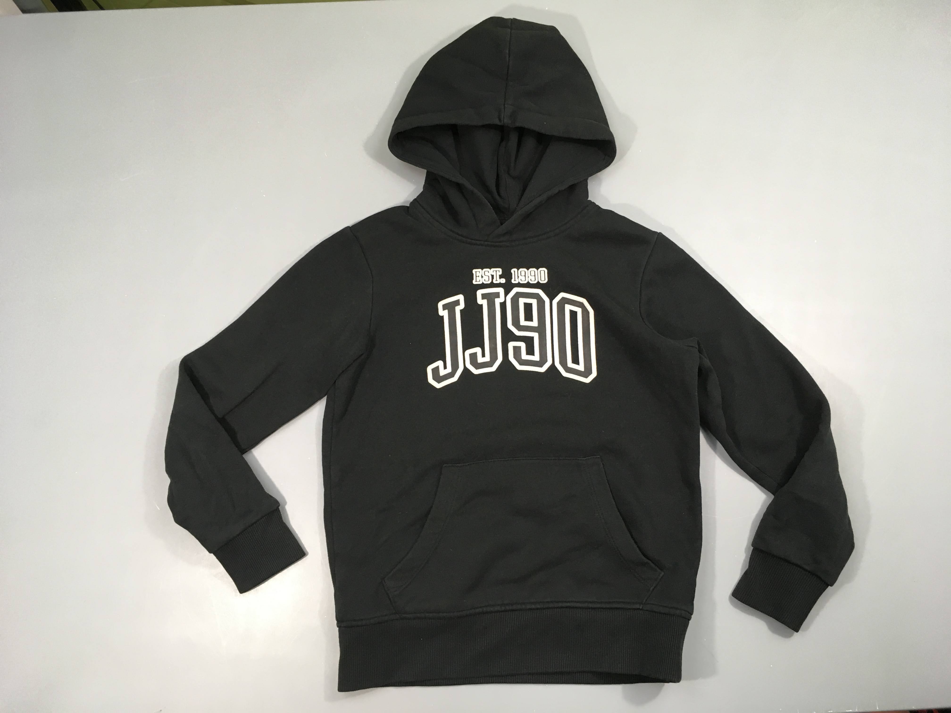 Sweat noir JJ90 à capuche