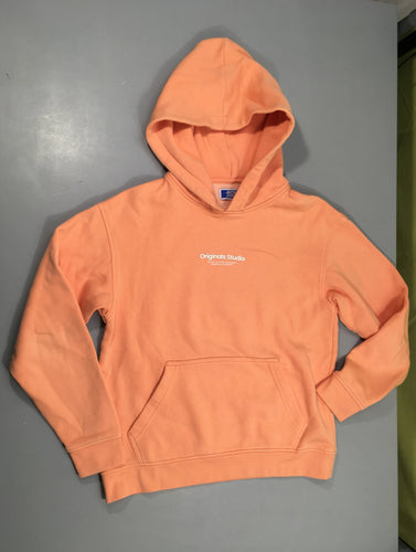 Sweat orange/saumon originals studio à capuche, moins cher chez Petit Kiwi