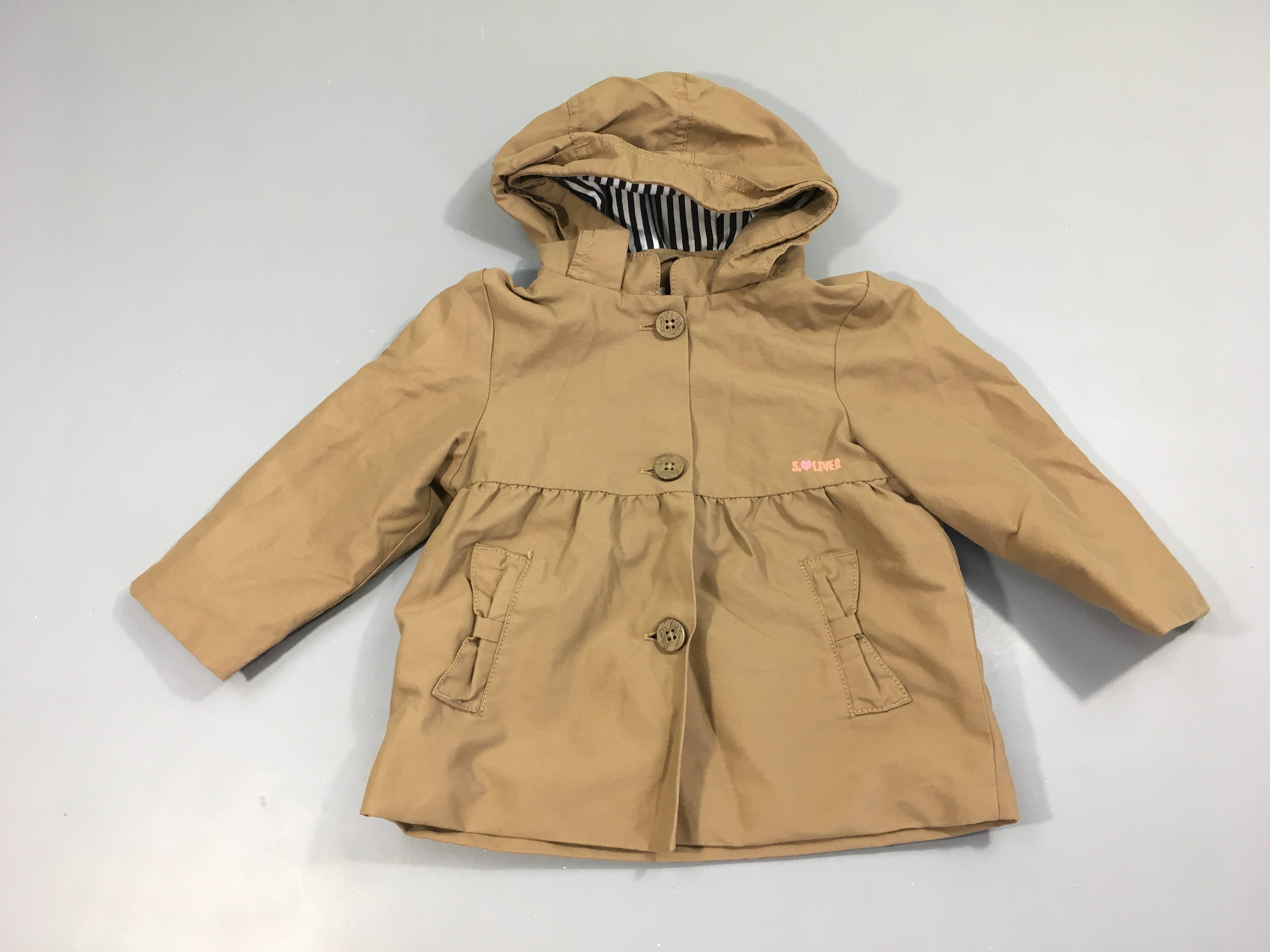 Veste légère à capuche taupe
