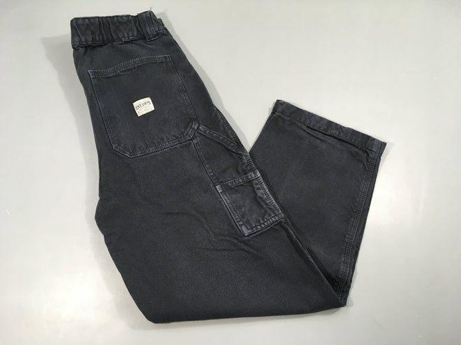 Jeans gris jambes larges, moins cher chez Petit Kiwi