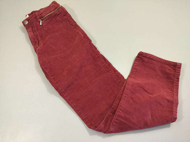 Pantalon velours bordeaux, moins cher chez Petit Kiwi