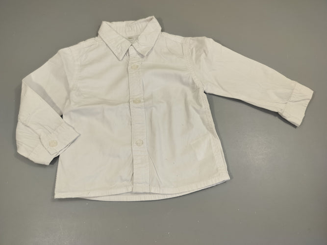 Chemise m.l blanche, moins cher chez Petit Kiwi