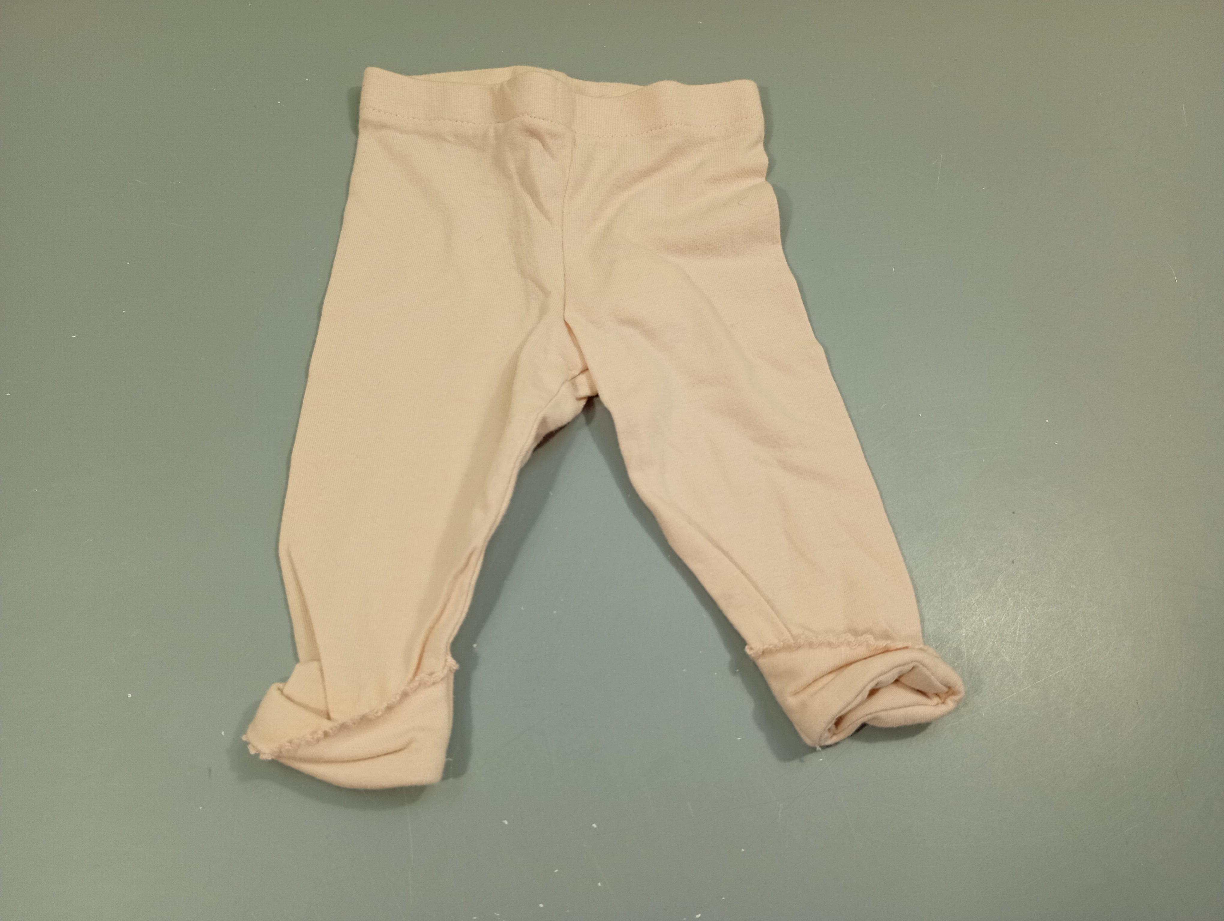 Legging rose clair, petit rebord