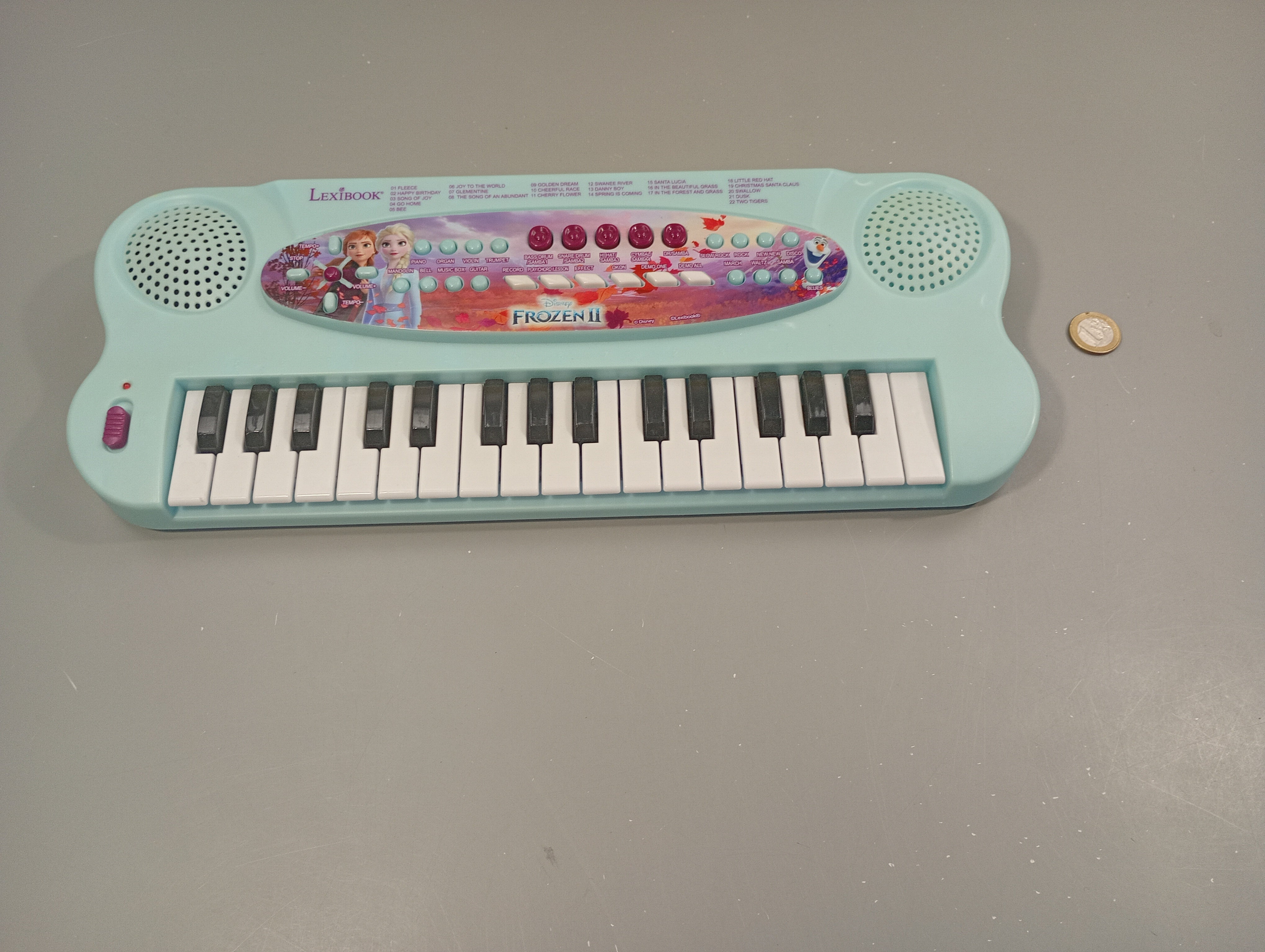 Clavier électronique La reine des neiges