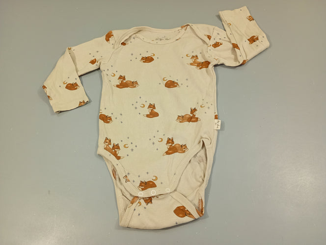Body m.l beige, renards, moins cher chez Petit Kiwi