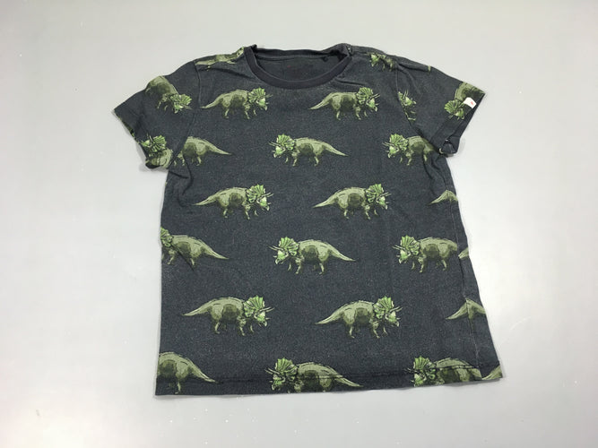 T-shirt m.c bleu foncé dinos, moins cher chez Petit Kiwi