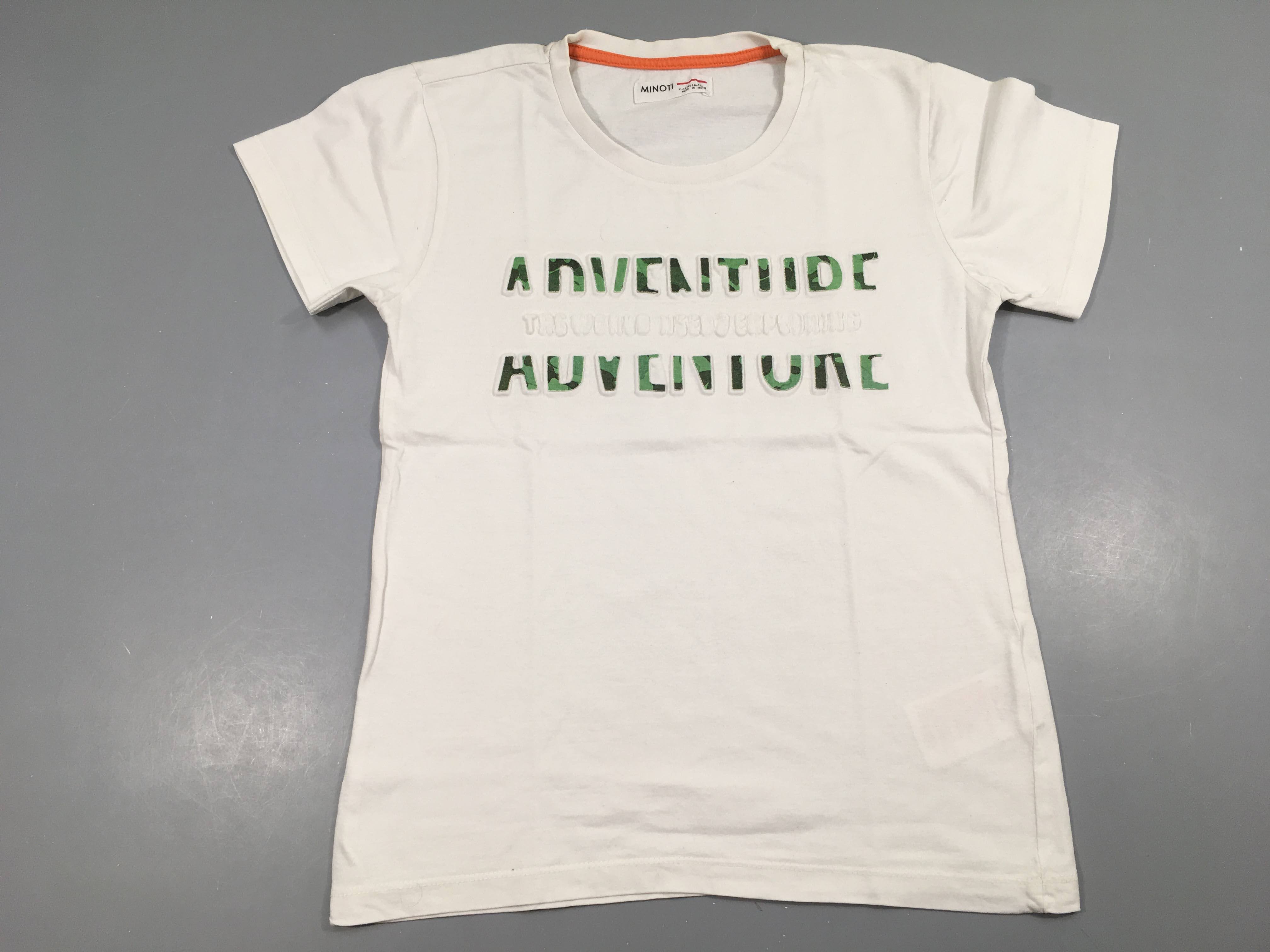 T-shirt m.c blanc Adventure texturé