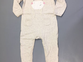 Pyjama mailles fines beige vache