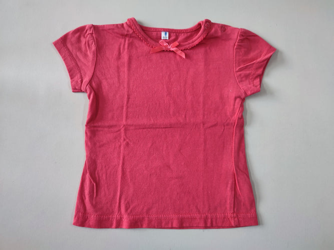 T-shirt m.c rouge petit noeud, moins cher chez Petit Kiwi