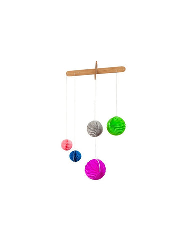 Mobile 'Bright' bambou et papier, balles, Engel, moins cher chez Petit Kiwi
