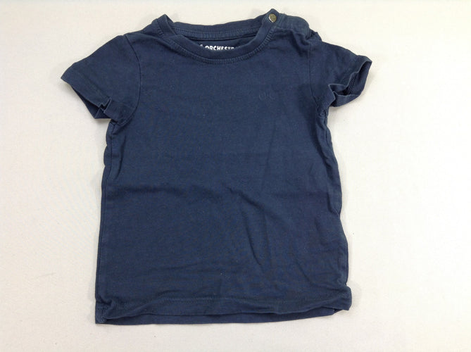 T-shirt m.c bleu marine, moins cher chez Petit Kiwi